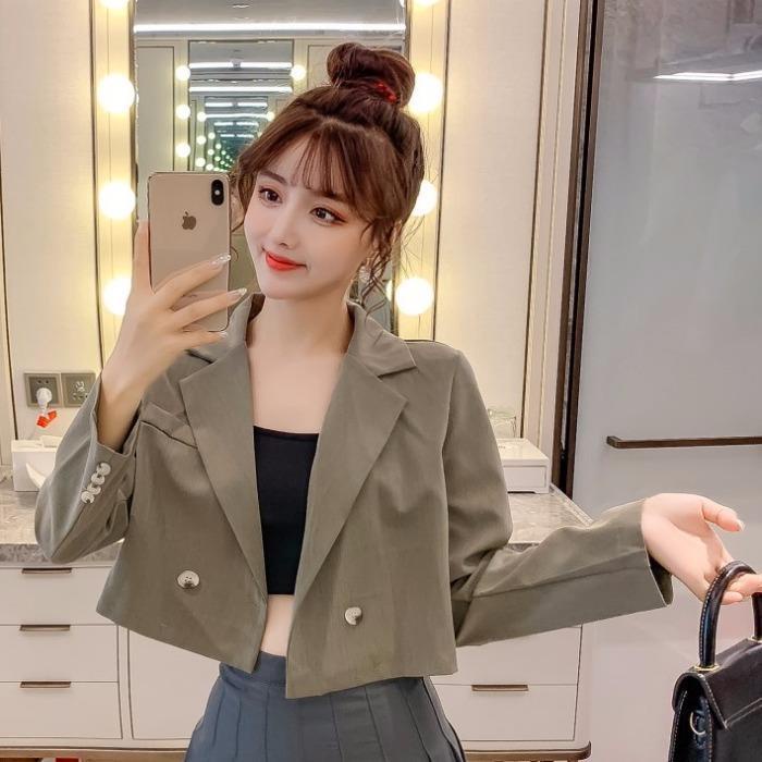 Áo Khoác Dài Tay Thời Trang Mùa Xuân Giản Dị Dành Cho Nữ