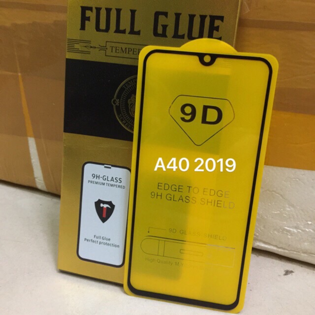 Kính cường Lực 9D Samsung A40 2019 cao cấp