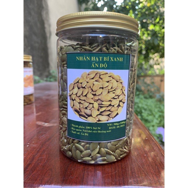 500GRAM NHÂN HẠT BÍ XANH MỸ