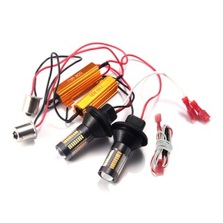Bộ 2 đèn led tín hiệu xi nhan xe hơi drl 12v 66 smd 4014