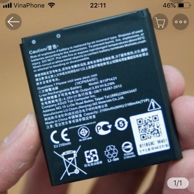 Pin xịn cho máy zenfone C