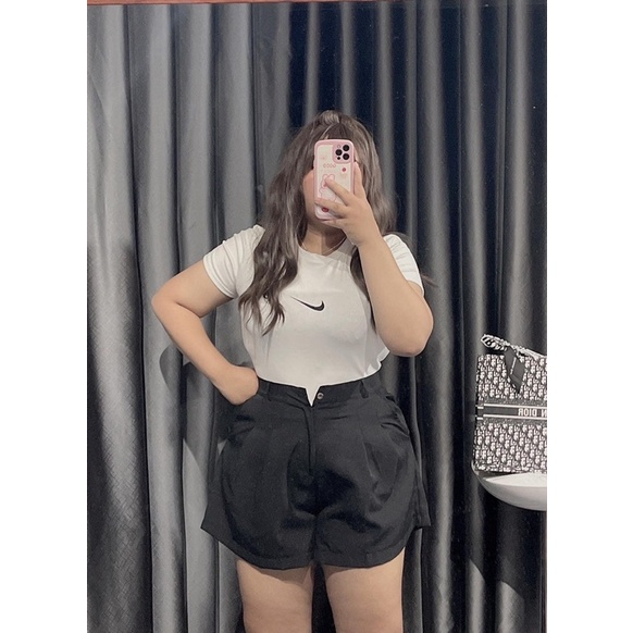(SHOP BIGSIZE nữ 50kg đến 90kg ) quần đùi ngắn gài nút dễ phối đồ
