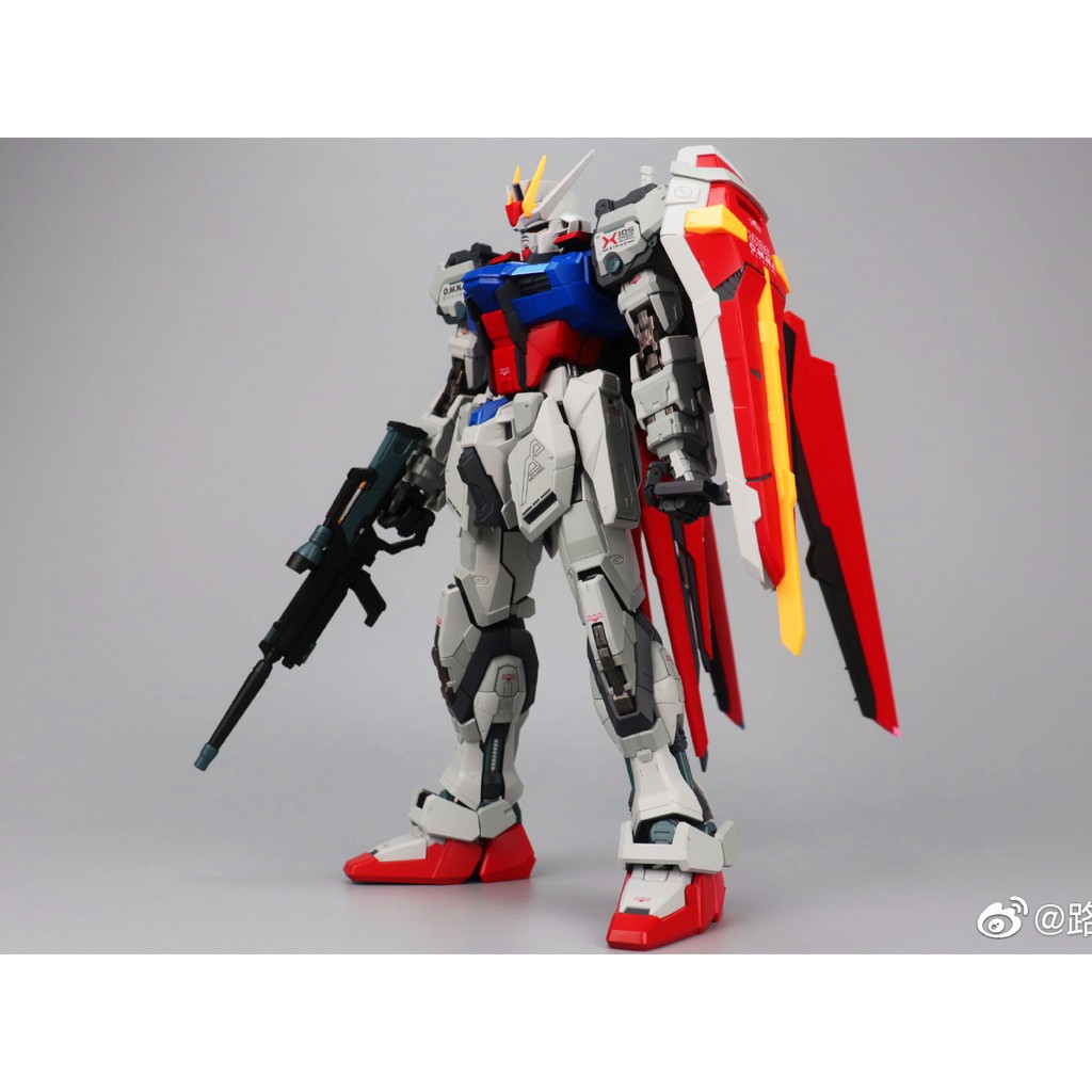 Mô hình MB 1/72 Aile Strike Gundam Musha Armor MS2.0 Metal Build LED Die-Cast Action Figure Khung Xương Kim Loại