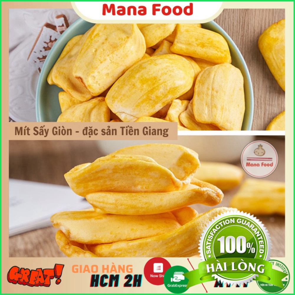 200G Mít Thái Sấy Giòn Mana Food, mít sấy dẻo, trái cây sấy | Mít đặc sản Tiền Giang Giòn - Ngọt - ATVSTP
