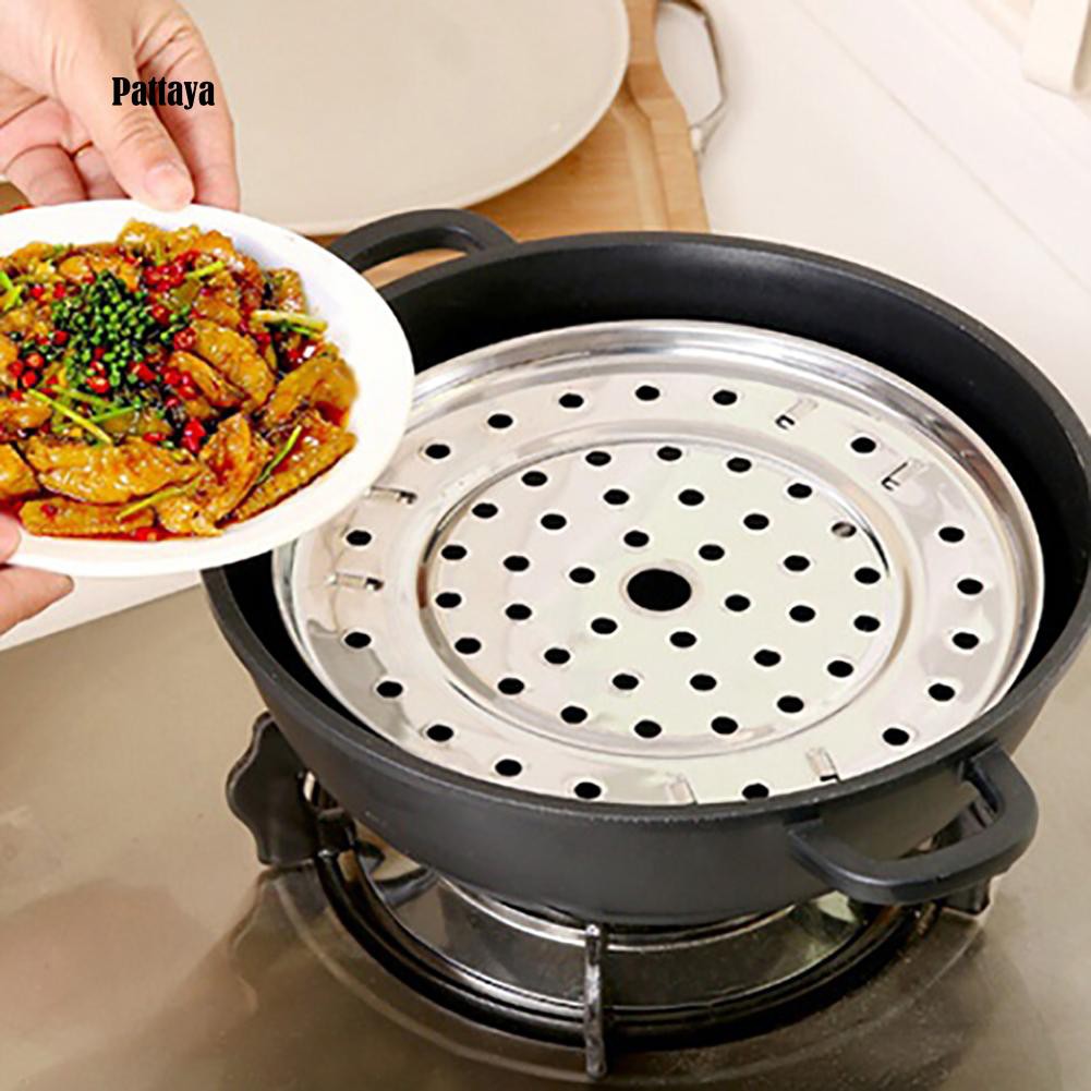 Khay Hấp Đế hấp Bánh Bao Hấp Thức Ăn Chất Liệu Thép Không Gỉ 24cm K02