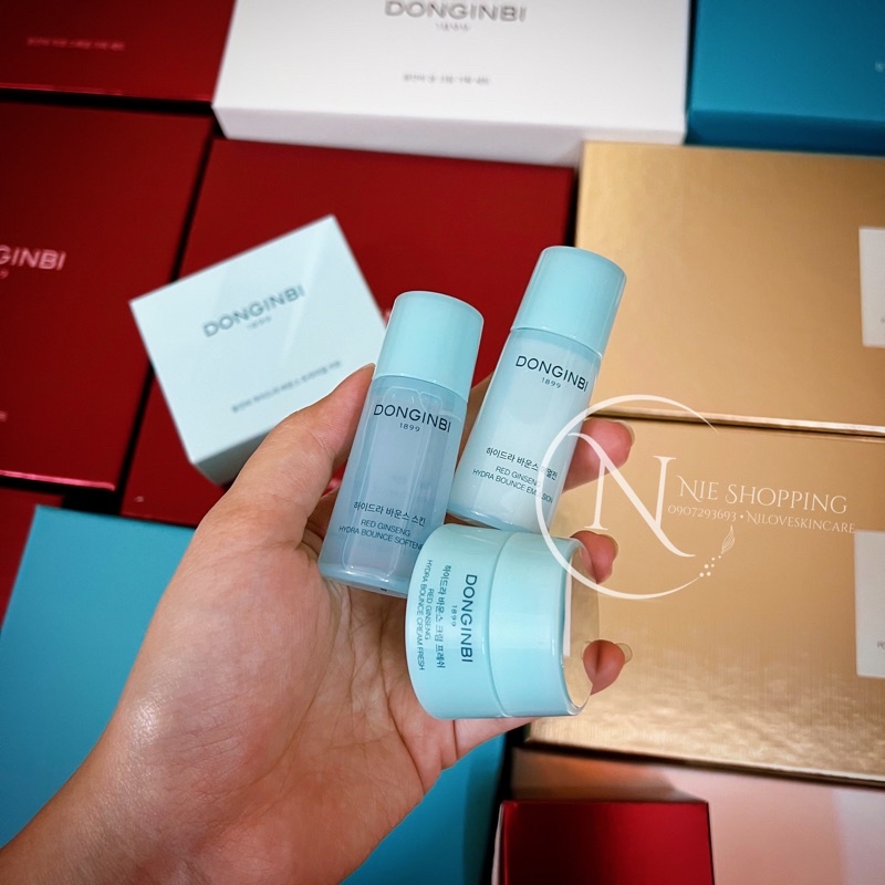 𝗗𝗢𝗡𝗚𝗜𝗡𝗕𝗜 𝟭𝟴𝟵𝟵 • Set mini dưỡng ẩm da căng bóng mọng nước [Hàng chuẩn nội địa Hàn Quốc]