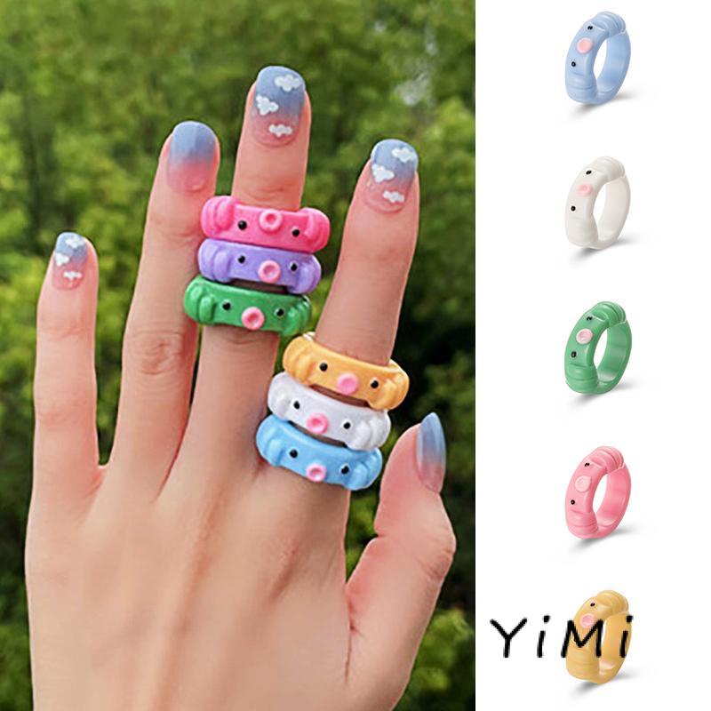 Nhẫn Thời Trang Hình Bạch Tuộc Hoạt Hình Đơn Giản Sáng Tạo Dành Cho Nữ