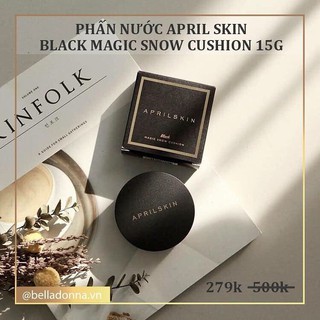 Phấn Nước Mỏng Nhẹ April Skin Black Magic Snow Cushion 15g