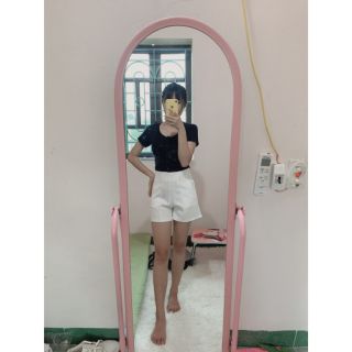 Quần short cạp cao