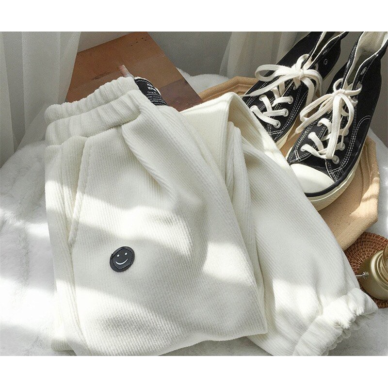 Quần jogger nam nữ Mặt Cười Logo mặc đôi Cheapy đen trắng ghi freesize unisex thể thao hàn quốc C659 | BigBuy360 - bigbuy360.vn