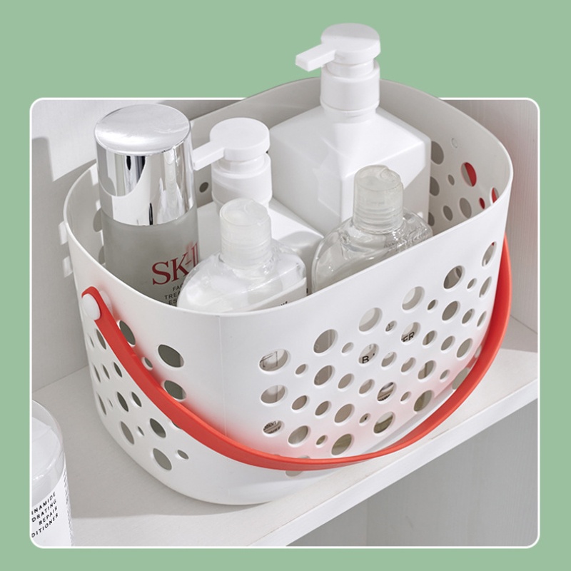 Rổ Nhựa Đựng Trái Cây Đồ Dùng Nhà Tắm Có Tay Cầm Tiện Dụng