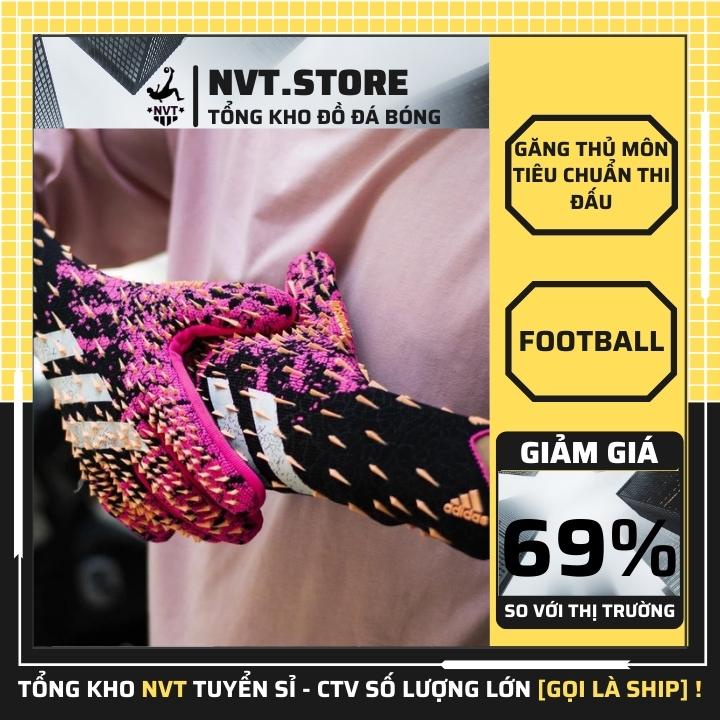 Găng tay thủ môn dành cho thi đấu ôm tay, bao tay thủ môn Adidas Predator Freak không xương chống nước - NVT.store.vn
