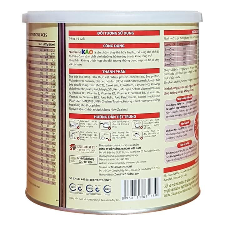 Sữa Nutrient KAO hộp 700g (Date 2023)