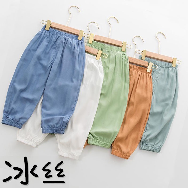 Quần Dài Bằng cotton linen Thời Trang Cho Bé Trai Bé Gái