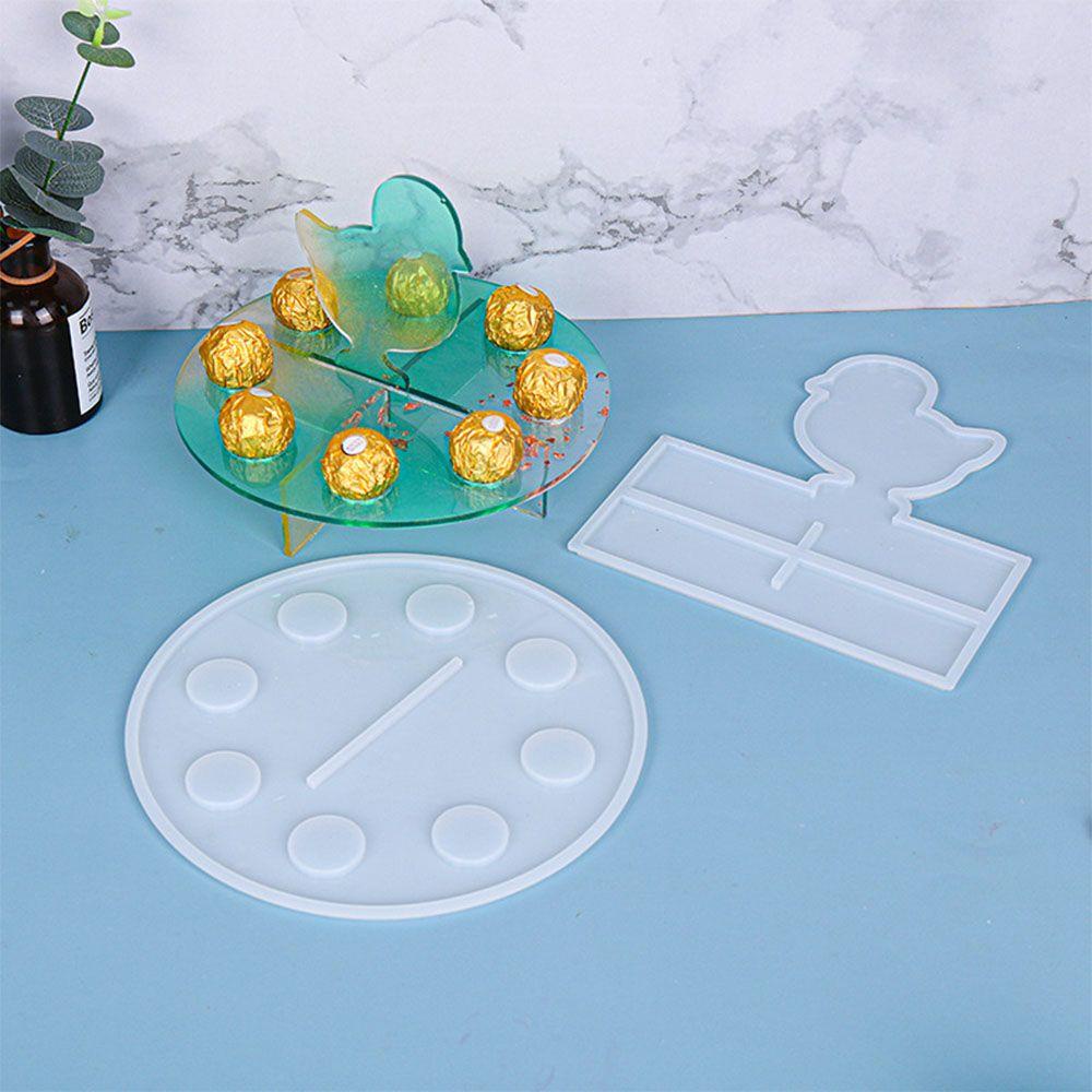 Khuôn Silicon Làm Khay Resin UV Hình Gà Con Dễ Thương