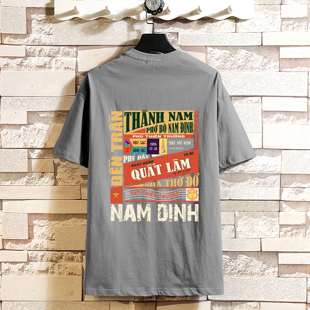 Áo thun nam nữ - Áo phông nam nữ UNISEX tay lỡ form rộng 100%COTTON thoáng mát thế hệ genz NAM ĐỊNH | BigBuy360 - bigbuy360.vn