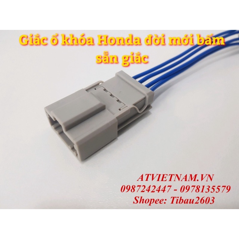 Bộ giắc ổ khoá HONDA bấm sẵn dây điện