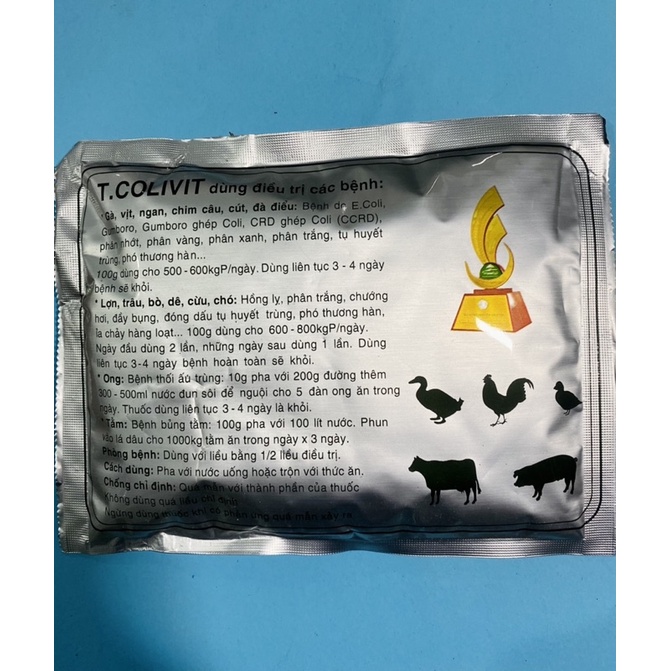 T.Colovit Phân xanh, phân trắng, phân vàng, hen khẹc, tht