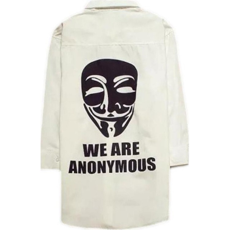 Áo sơ mi nam in hình mặt nạ độc đáo, thời trang phong cách trẻ | BigBuy360 - bigbuy360.vn