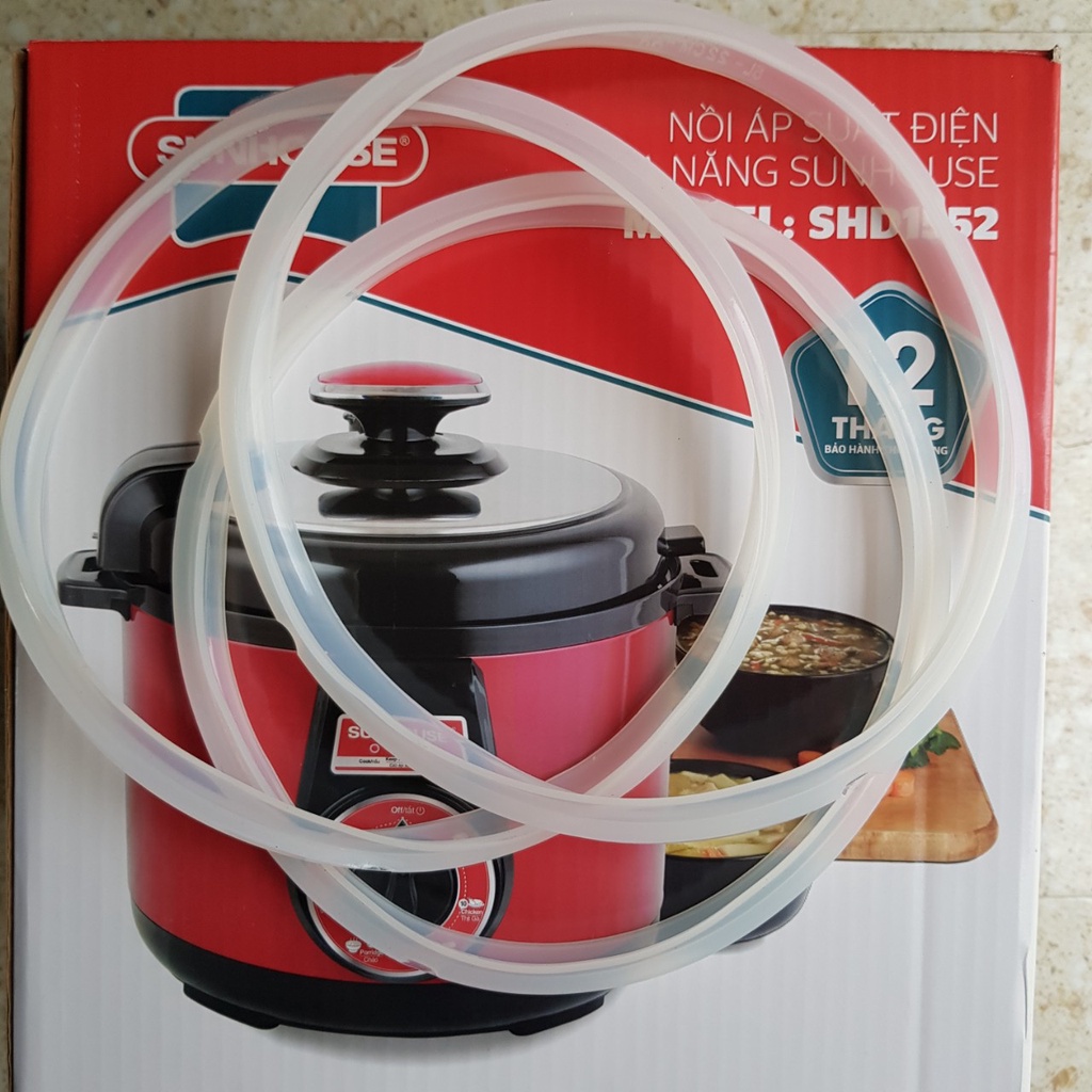 Gioăng cao su nồi áp suất điện Sunhouse 24cm 5 - 6lit