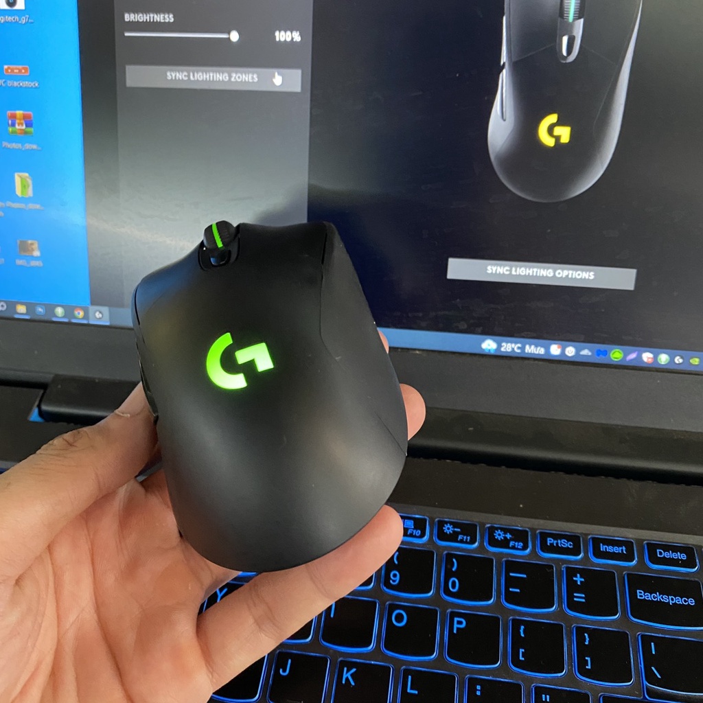 Chuột không dây bluetooth Logitech G703 Hero LIGHTSPEED - Chính hãng Logitech bảo hành 12 tháng