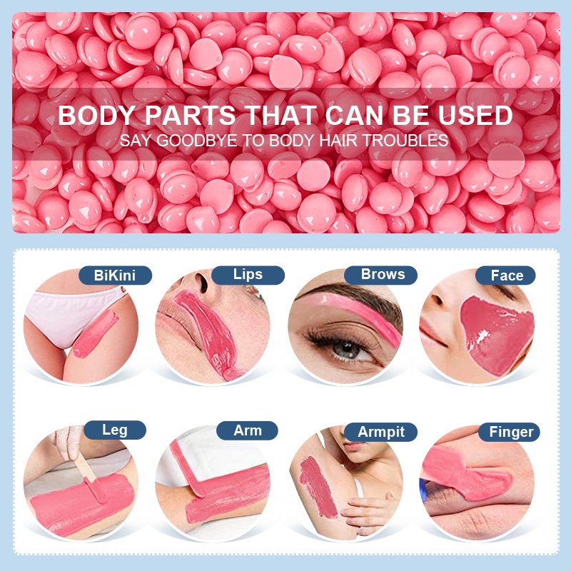 Chén đựng sáp tẩy lông RUOALL hình trái tim 30g