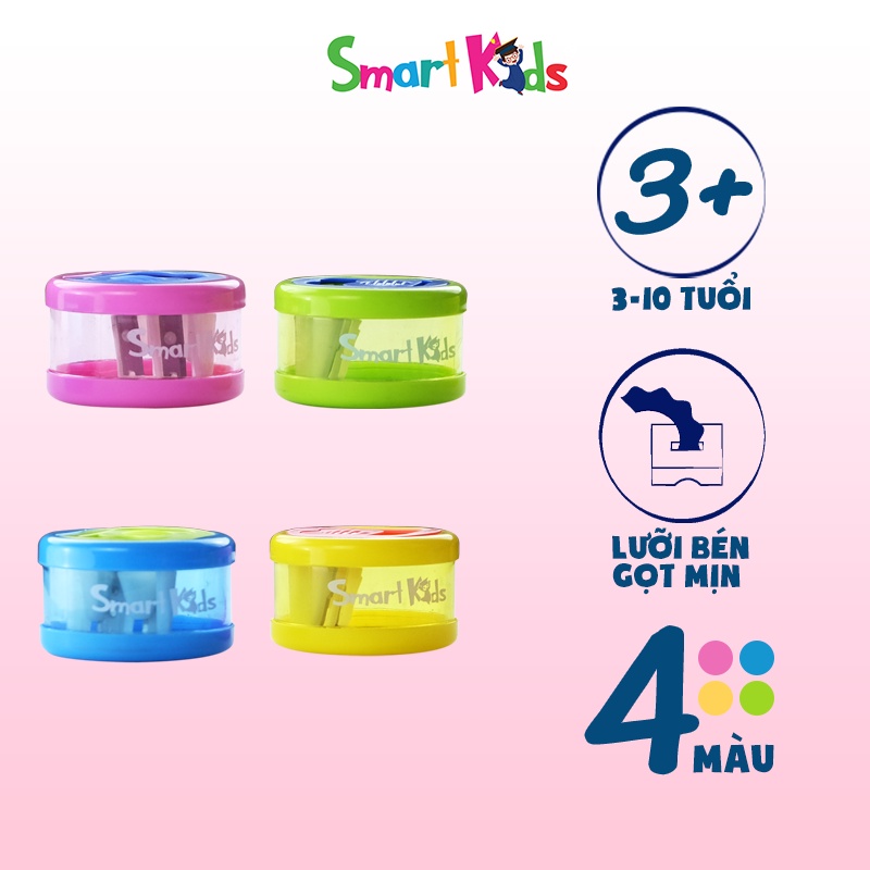 Chuốt bút chì Smartkids SP14, 1 cái. Dành cho học sinh cấp 1, cấp 2, cấp. Thiết kế bền đẹp, dễ chuốt, an toàn.