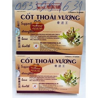 (6 tặng 1 bằng tem tích điểm)CỐT THOÁI VƯƠNG-Hộp 30 viên