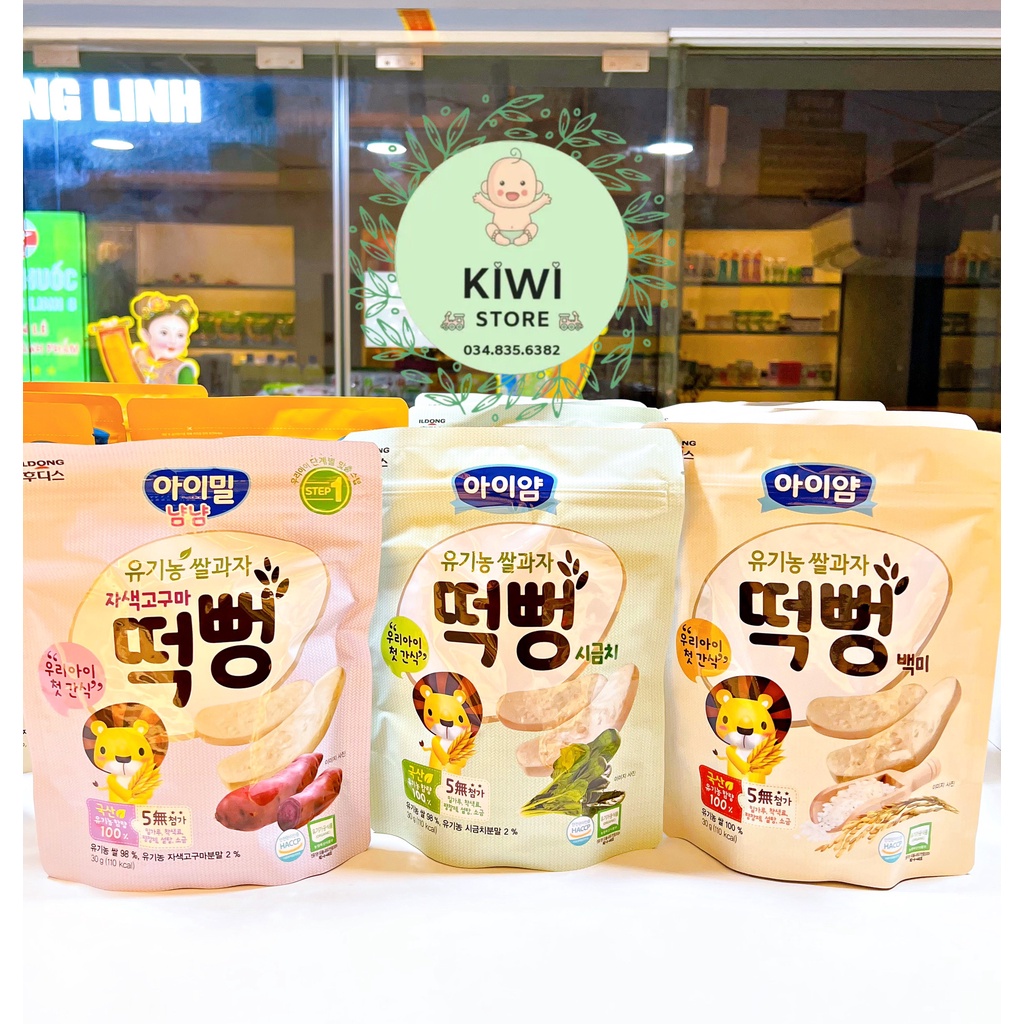 Bánh gạo hữu cơ ILDONG Hàn Quốc cho bé từ 6m+