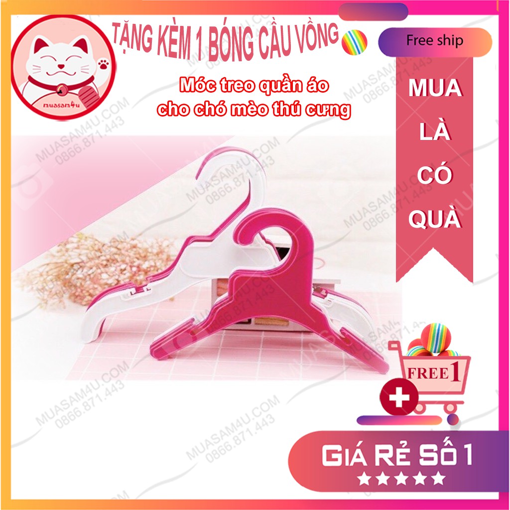 Móc treo đồ thú cưng  ⚡𝐅𝐑𝐄𝐄𝐒𝐇𝐈𝐏⚡ Móc treo quần áo chó mèo