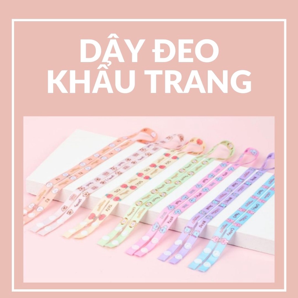 [OFFICIAL LINEFRIEND] DÂY ĐEO KHẨU TRANG BT21