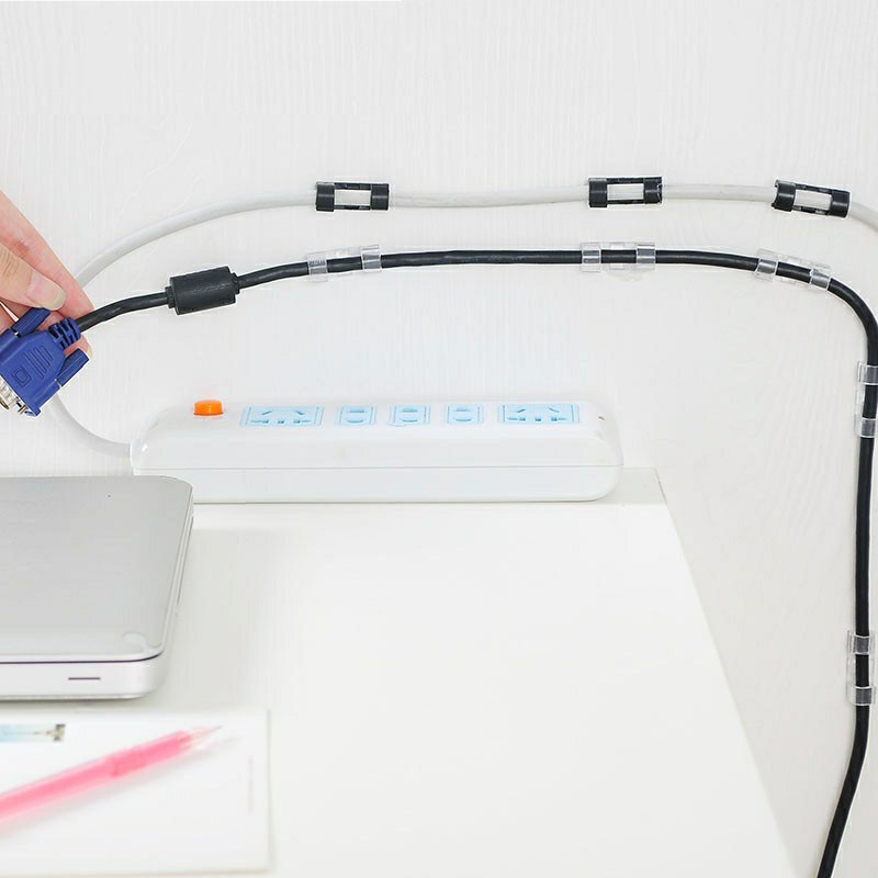 Bộ 20 miếng dán tường đi dây điện - kẹp cố định nút giữ dây điện 88068