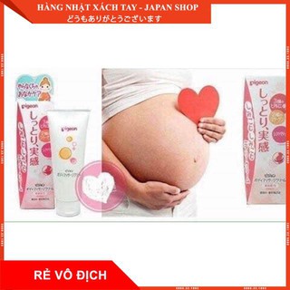[HÀNG NHẬT XÁCH TAY]  Kem trị rạn da bụng cho bà bầu Pigeon -date xa