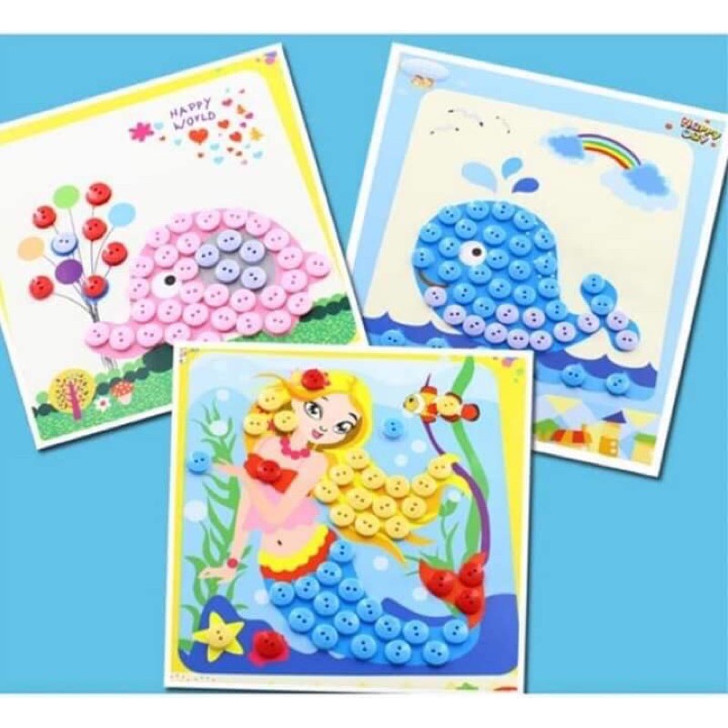 Túi khuy màu, cúc màu trang trí ( bịch 300gr)