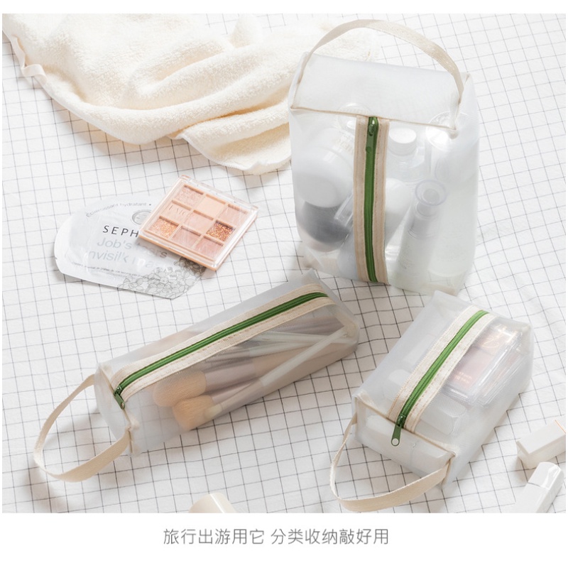 Túi Lưới Trong Suốt Đựng Mỹ Phẩm Tiện Lợi Khi Đi Du Lịch