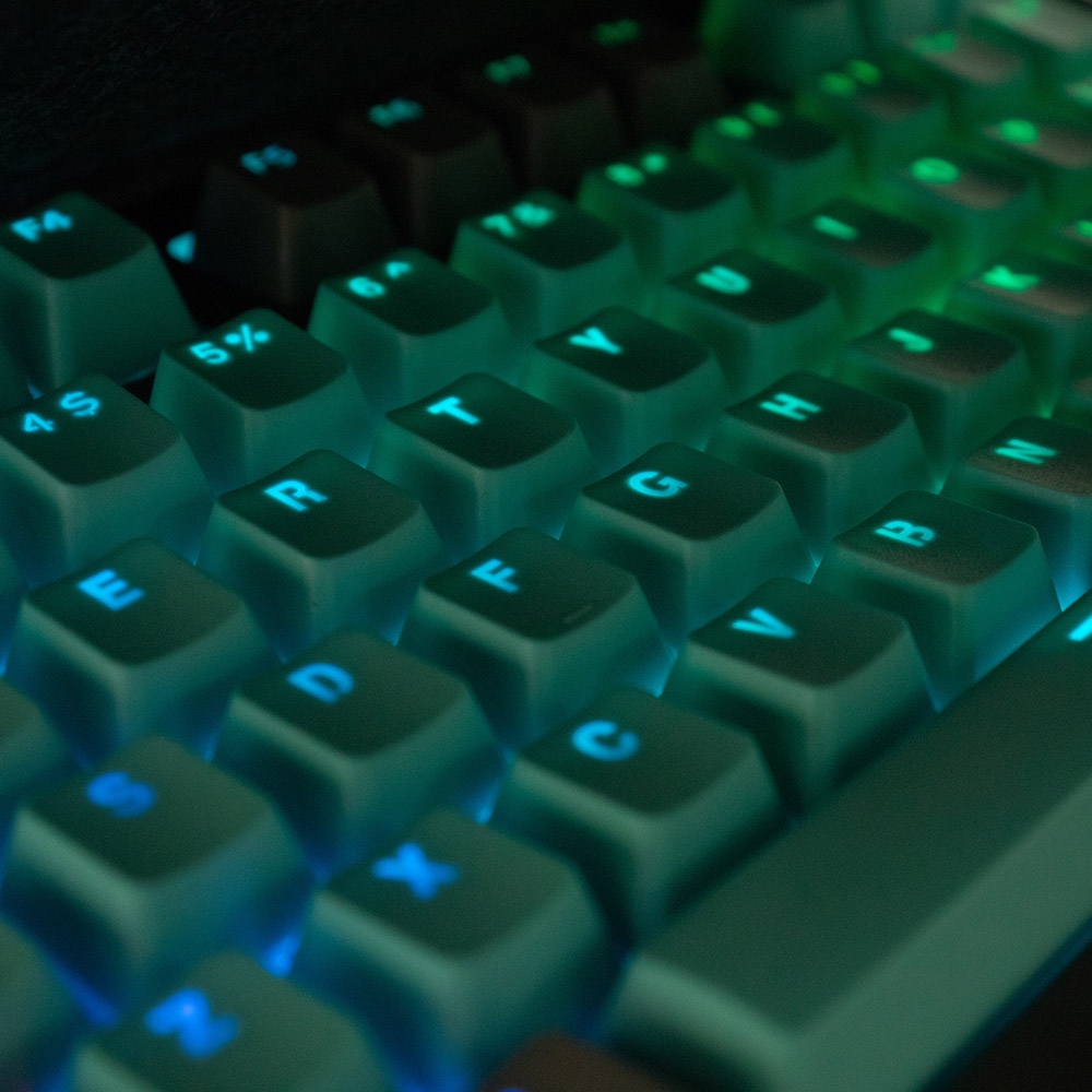 Bộ 108 Nút Bàn Phím Cơ Màu Xám & Xanh Lá Bằng PC Chất Lượng Cao Cho Cherry MX