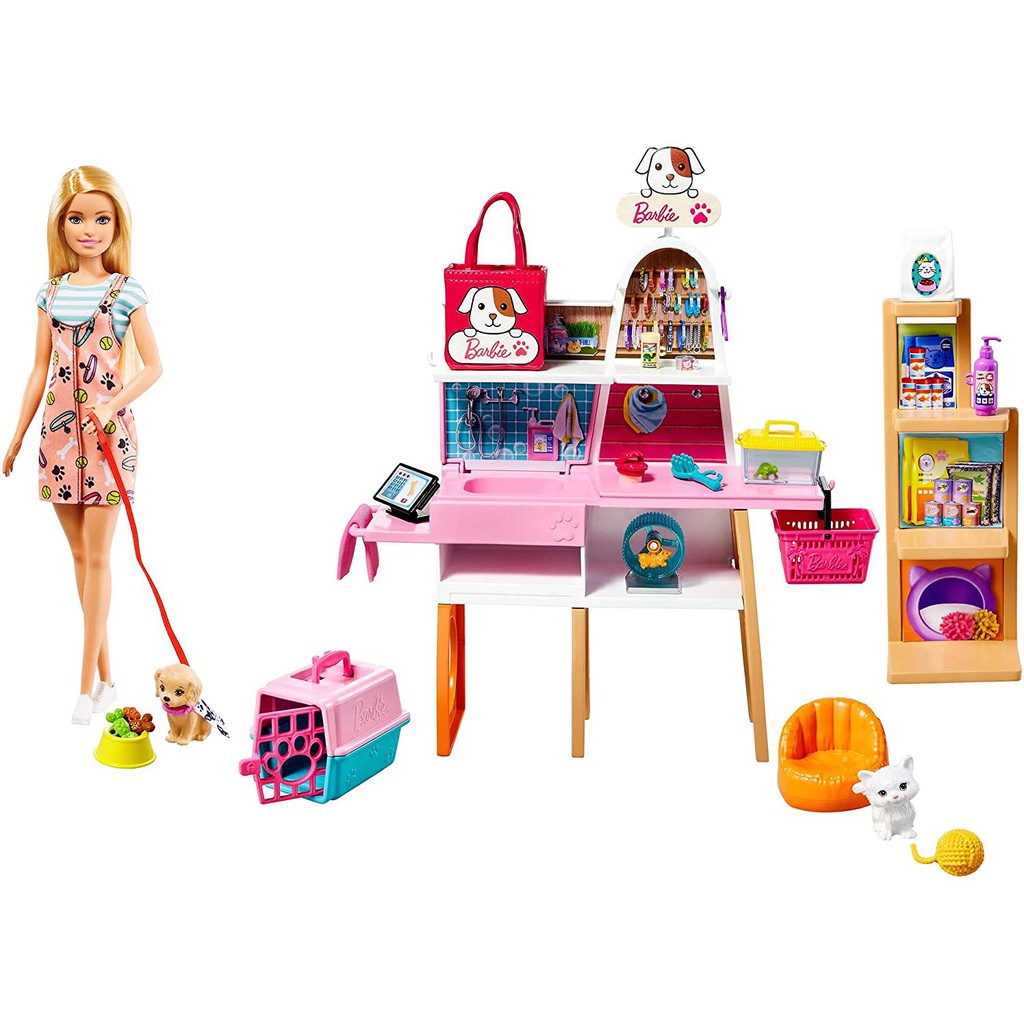 ĐỒ CHƠI BARBIE - Cửa hàng chăm sóc thú cưng của Barbie - MÃ SP GRG90