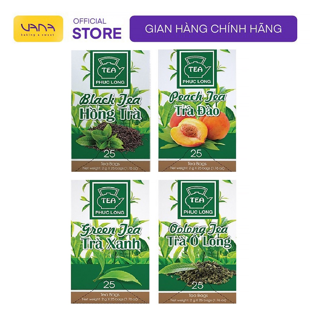 TRÀ TÚI LỌC PHÚC LONG CÁC VỊ