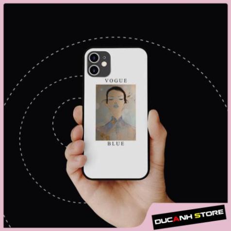 Ốp lưng iphone hình Lady In A Flower Vogue Blue collage art cubism cho nam  cho các dòng SAMSUNG PAP20211075