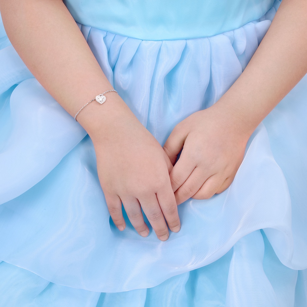 Lắc tay trẻ em Bạc Disney|PNJ 0000W060085