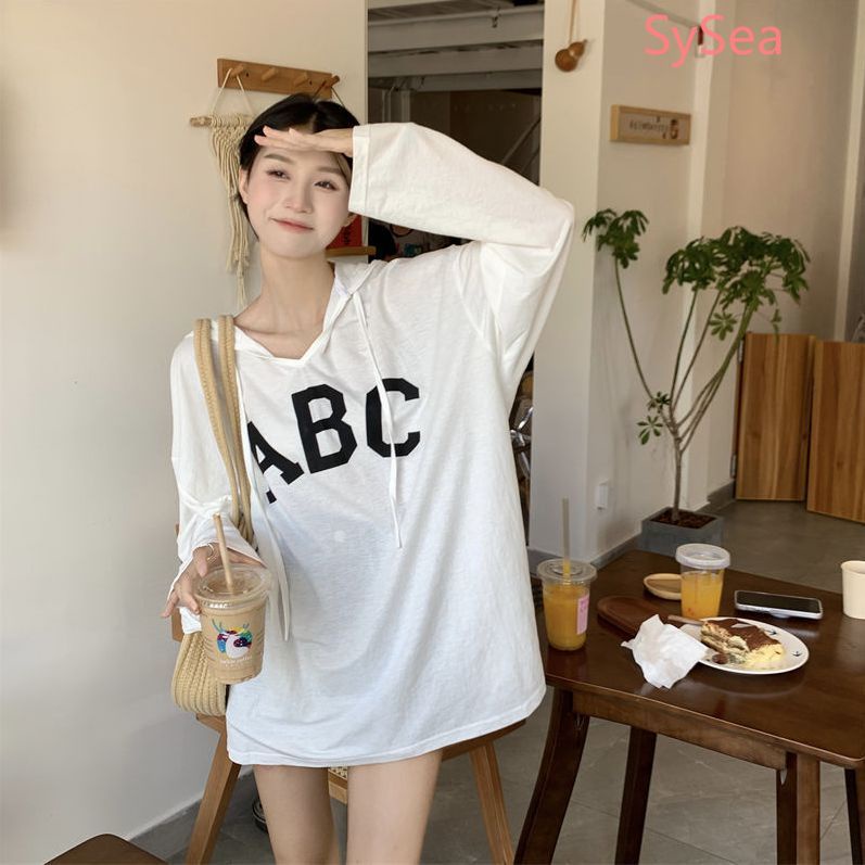 Áo Thun In Chữ Đơn Giản Thời Trang Mùa Thu Dành Cho Nữ Plus size