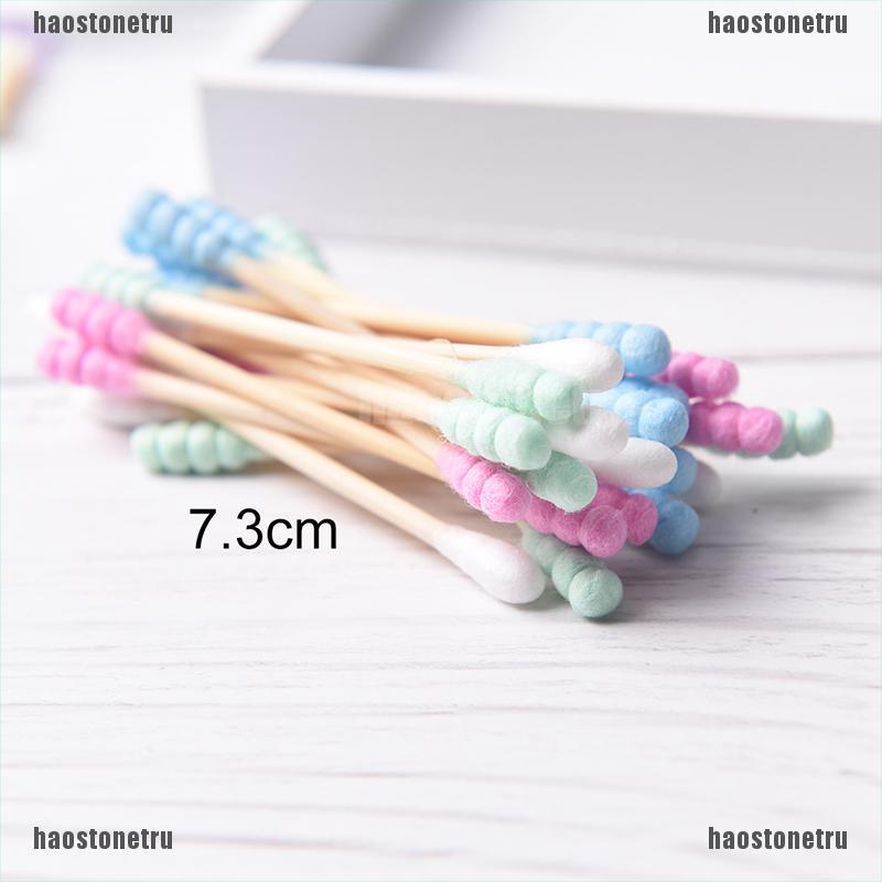 (Hàng Mới Về) Set 100 Tăm Bông Hai Đầu Màu Sắc Ngọt Ngào | BigBuy360 - bigbuy360.vn