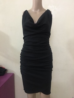 Váy thun nhũ cổ đổ 2d