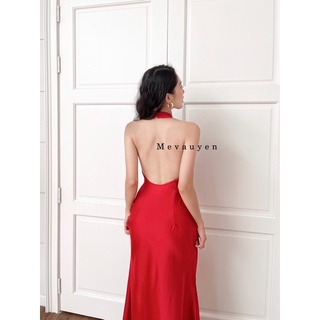 Đầm yếm lụa đuôi cá Mevauyen