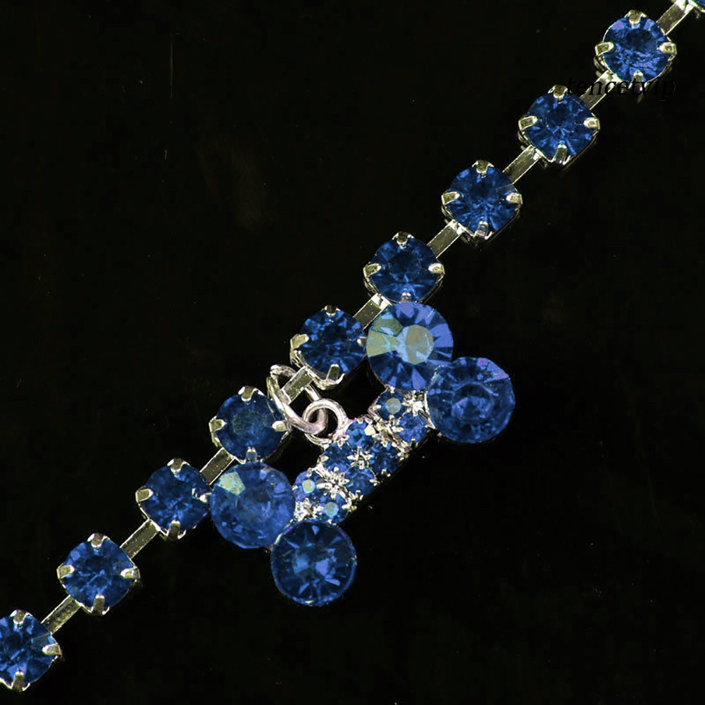 vòng cổ Mặt Hình Khúc Xương Đính Đá Dễ Thương Cho Thú Cưng