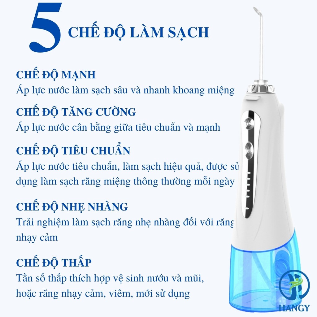 Máy tăm nước h2ofloss HF- 9P phiên bản 2021 nhập khẩu HANGY