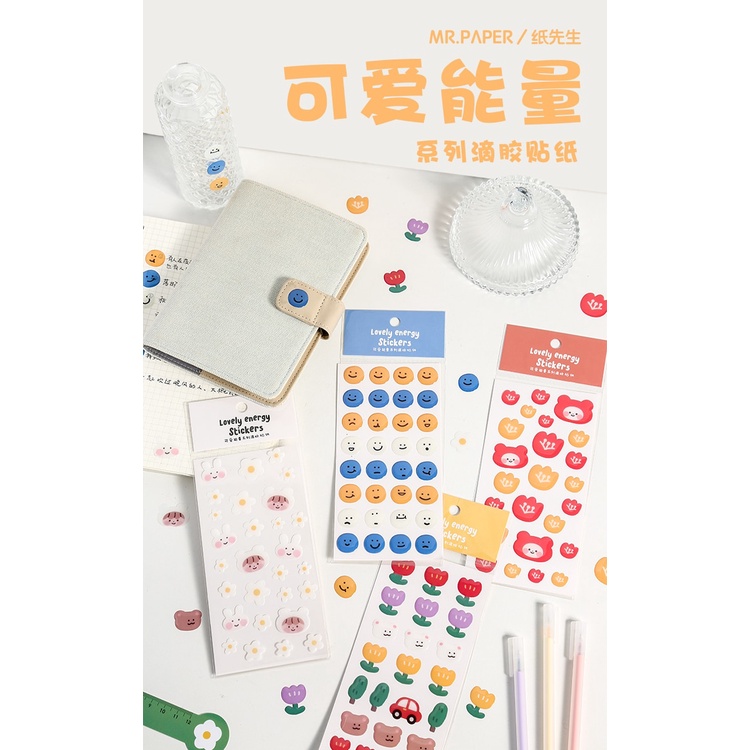 Miếng Dán Trang Trí Bằng PVC Họa Tiết Hoạt Hình 4 Kiểu Dáng