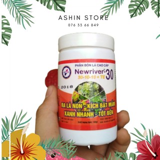 Phân Bón Lá Cho Hoa Hồng Lan Cây Cảnh Vươn Cây Bật Chồi Kéo Ngọn Mập Thân Cành Lá Newriver 30 hũ 100gr tiện dụng