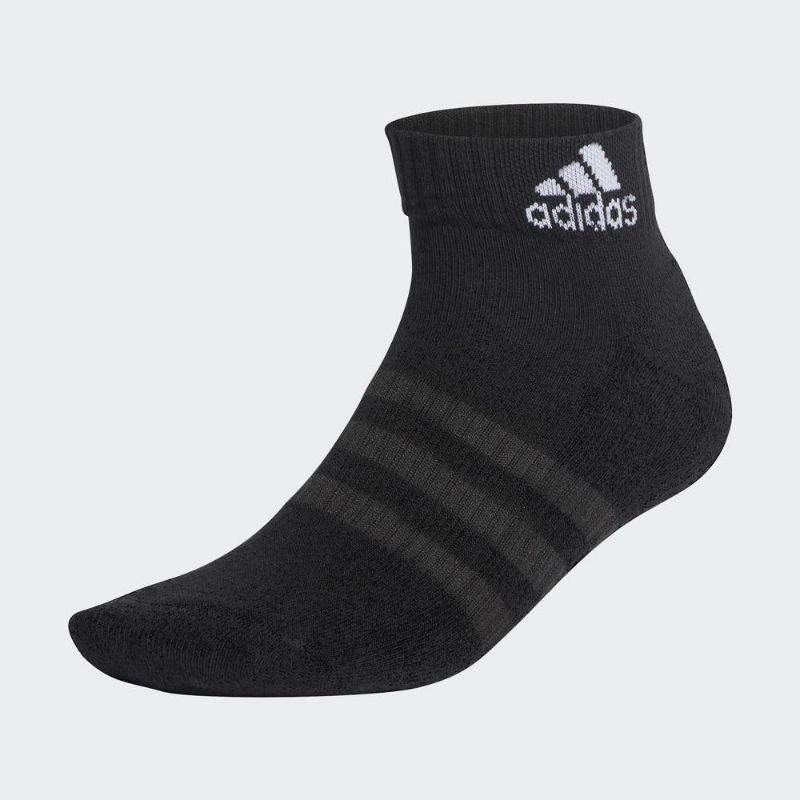 Bộ 6 Đôi Tất adidas Unisex Đệm Màu Đen