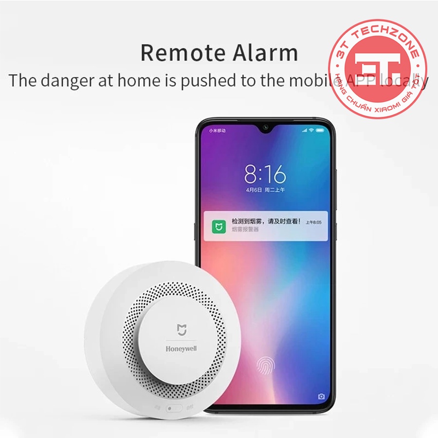 Cảm biến cảnh báo cháy cảm biến khói Xiaomi Mijia Honeywell - Bản mới - Hoạt động độc lập độ chính xác cao